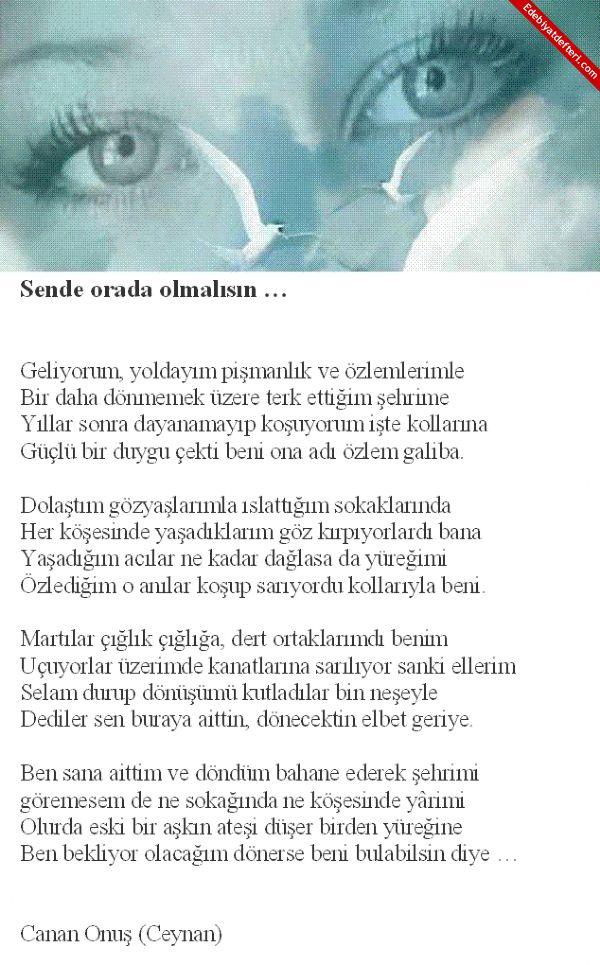 Sende Orda Olmalsn ...