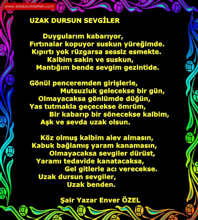 UZAK DURSUN SEVGLER