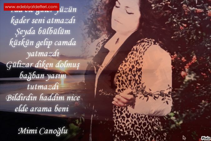 Arama beni şiiri Mimi Canoğlu