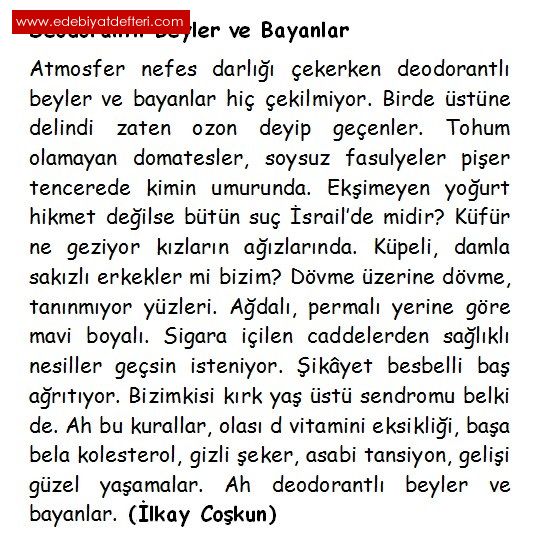 Deodorantl Beyler ve Bayanlar