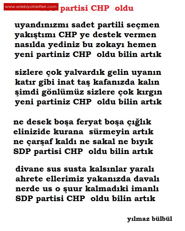 SDP partisi CHP  oldu