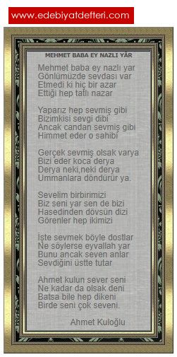 Mehmet Baba Ey Nazl Yar