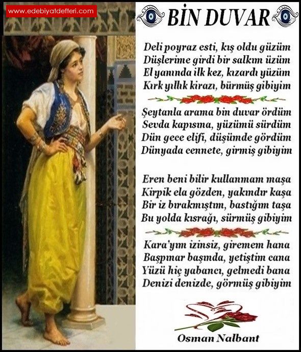 Bin duvar şiiri Osman NALBANT