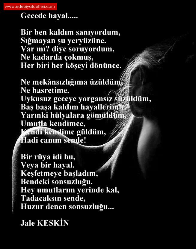 Gecede hayal.....