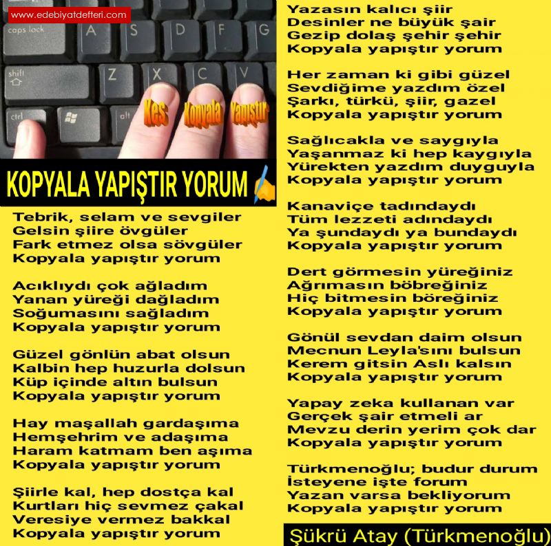 KOPYALA YAPITIR YORUM✍️