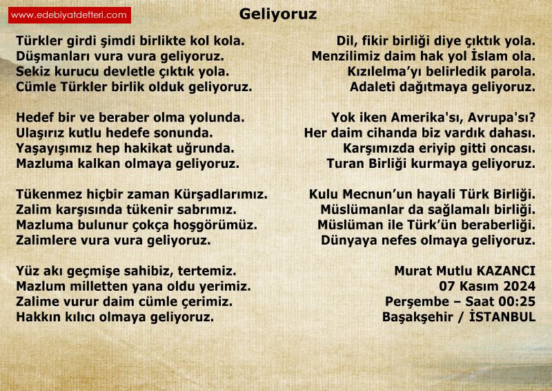 Geliyoruz