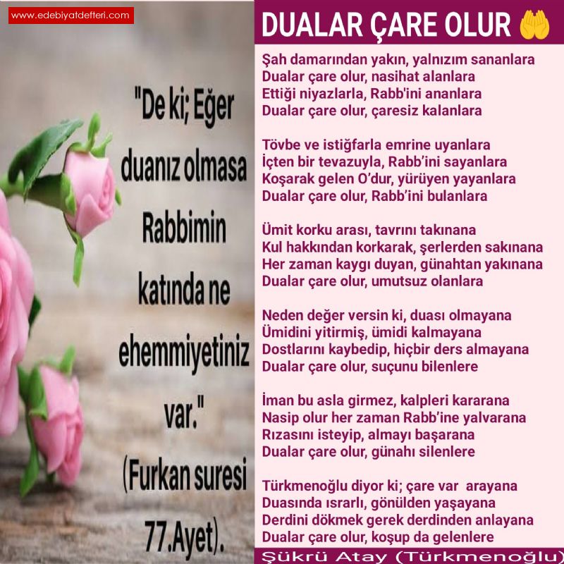 DUALAR ARE OLUR 🤲