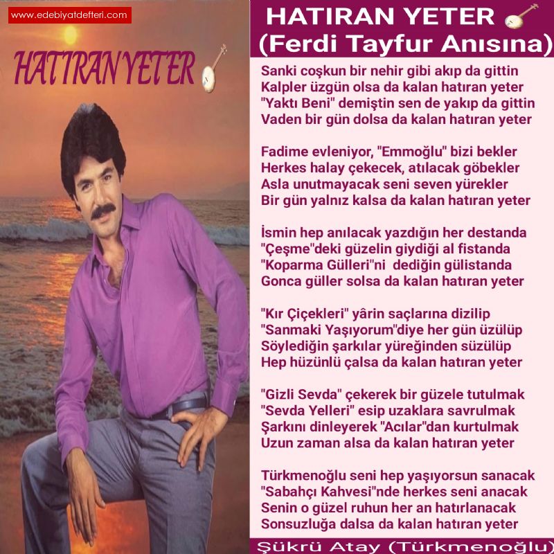 HATIRAN YETER 🪕(Ferdi Tayfur Ansna)