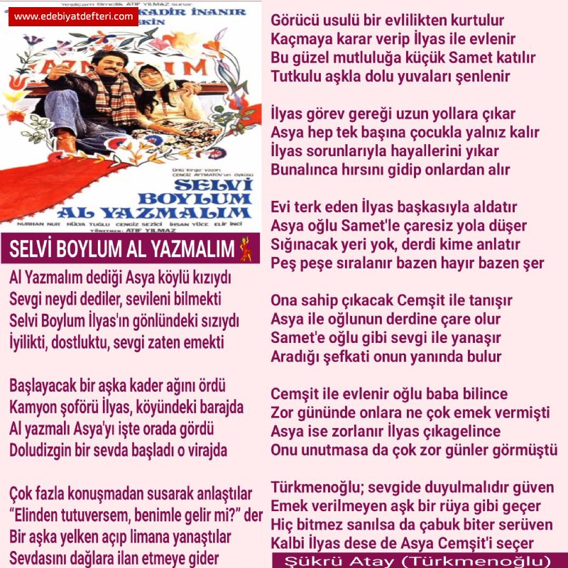 SELVİ BOYLUM AL YAZMALIM💃