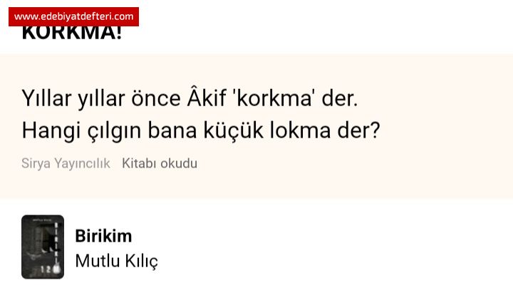 Korkma!