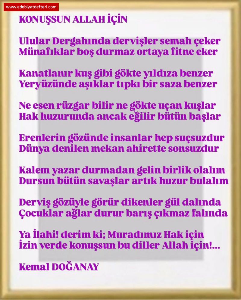 KONUSUN ALLAH N