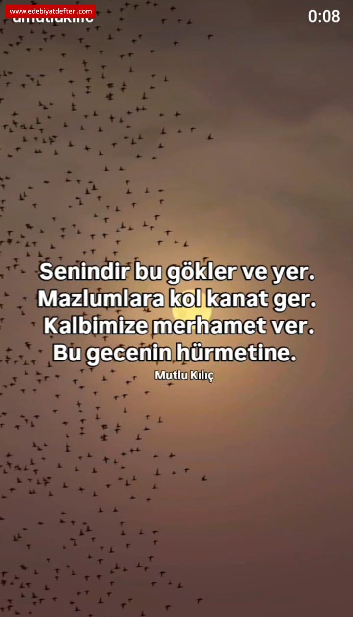 Kadir Geceniz Mbarek Olsun