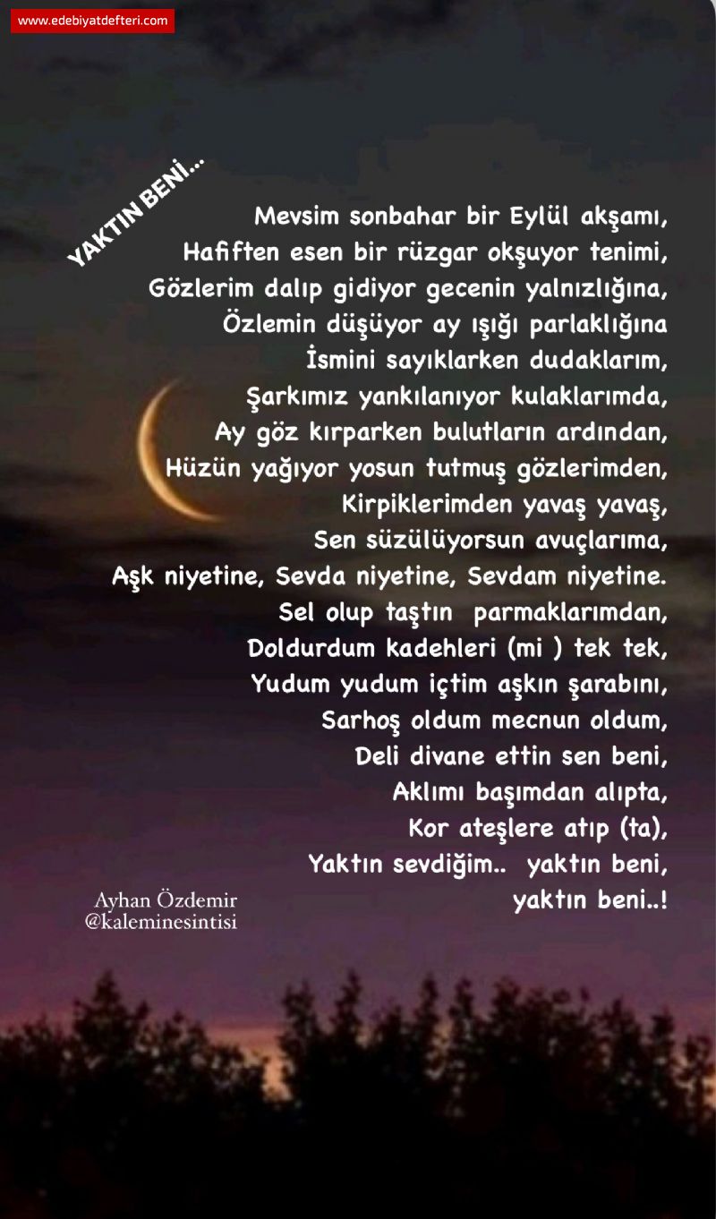 YAKTIN BENİ…