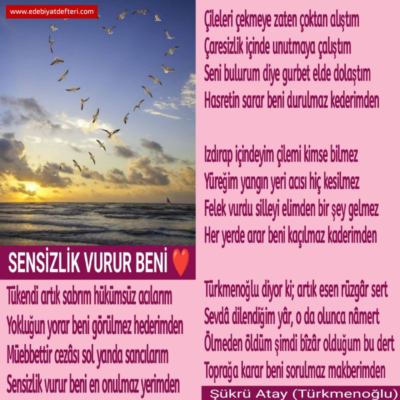 SENSİZLİK VURUR BENİ 💞