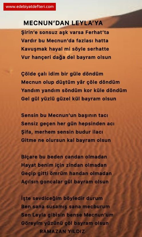 Mecnundan Leylaya