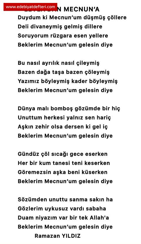 Leyladan Mecnuna