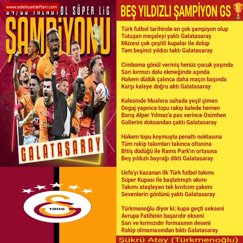 BE YILDIZLI AMPYON GS 🏆