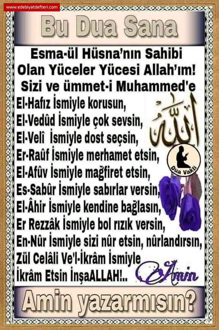 AMİİİİN İNŞAALLAH  URRAHMAN.
