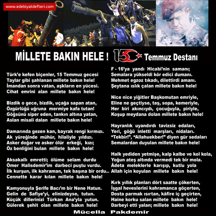MİLLETE BAKIN HELE! -15 Temmuz Destanı