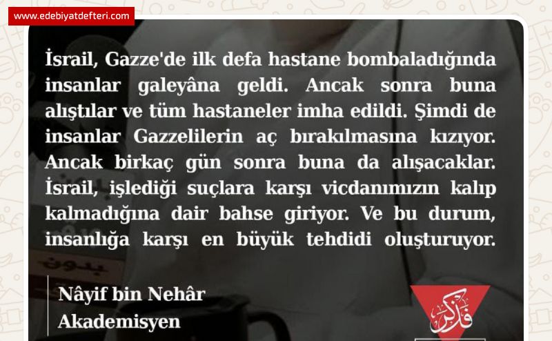 İnsanlık vicdanına soykırım yapılıyor