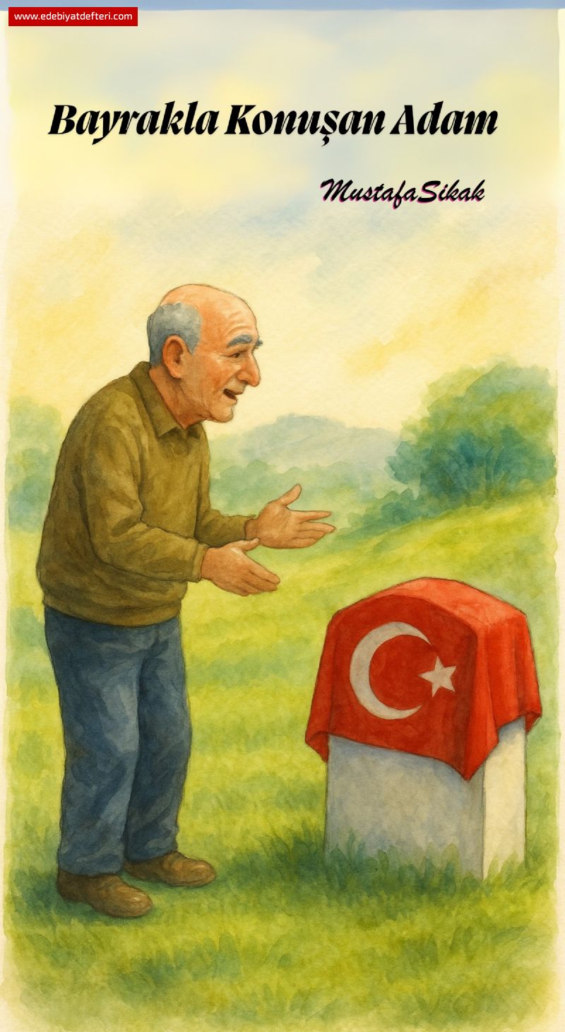 Bayrakla Konuşan Adam