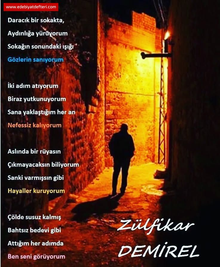 Daracık bir sokakta, aydınlığa yürüyorum