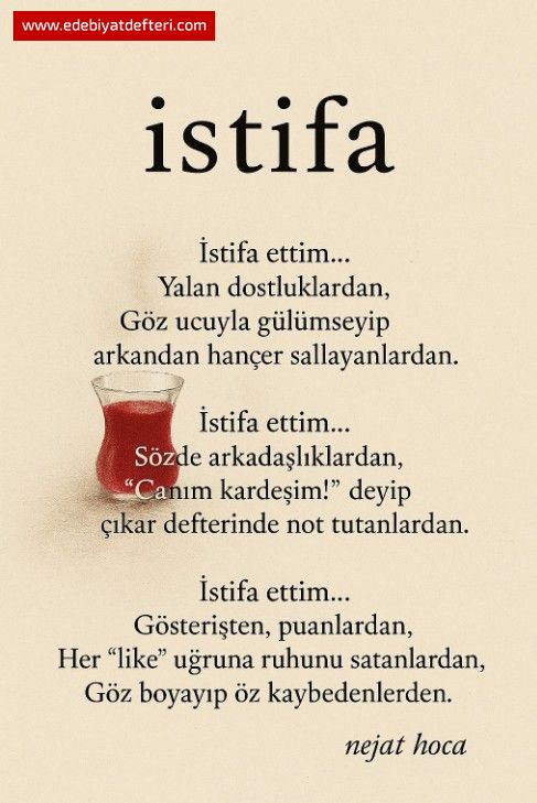 İSTİFA...