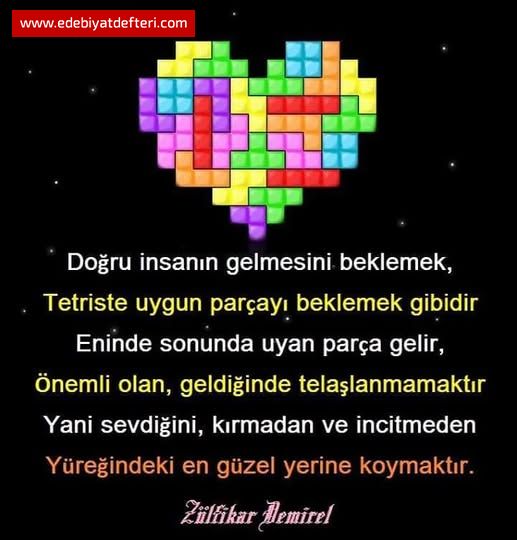 Doru insann gelmesini beklemek