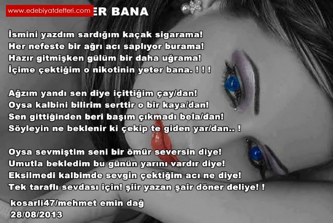 YETER BANA