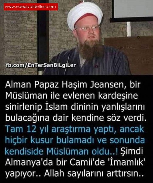 İSLAMA İFTİRADA İSLAMA HİZMET EDER