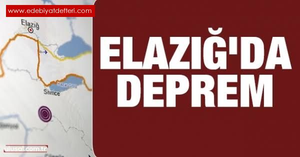 Elazda ki Deprem Sonras Kenetlenme.