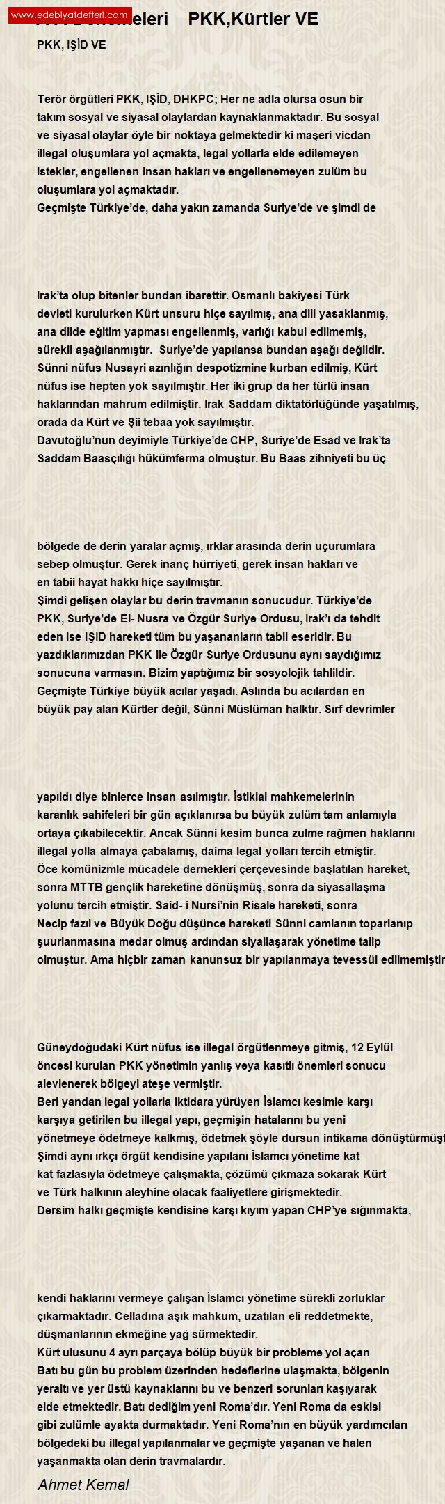 PKK DEA VE