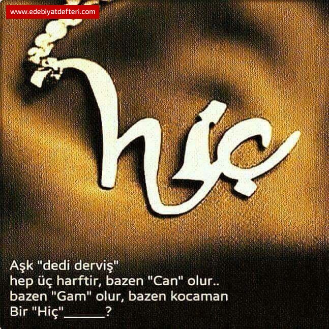 HİÇ'İN İÇİNDEKİ SONSUZLUK...
