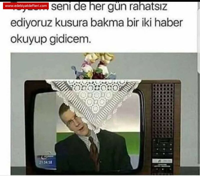 Dantelli Televizyon örtüsü