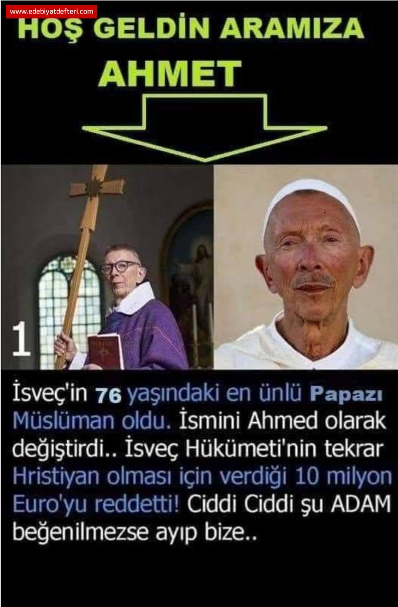 İSLAMA İFTİRADA İSLAMA HİZMET EDER