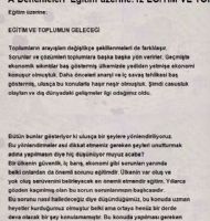 ETM VE TOPLUMUN GELECE